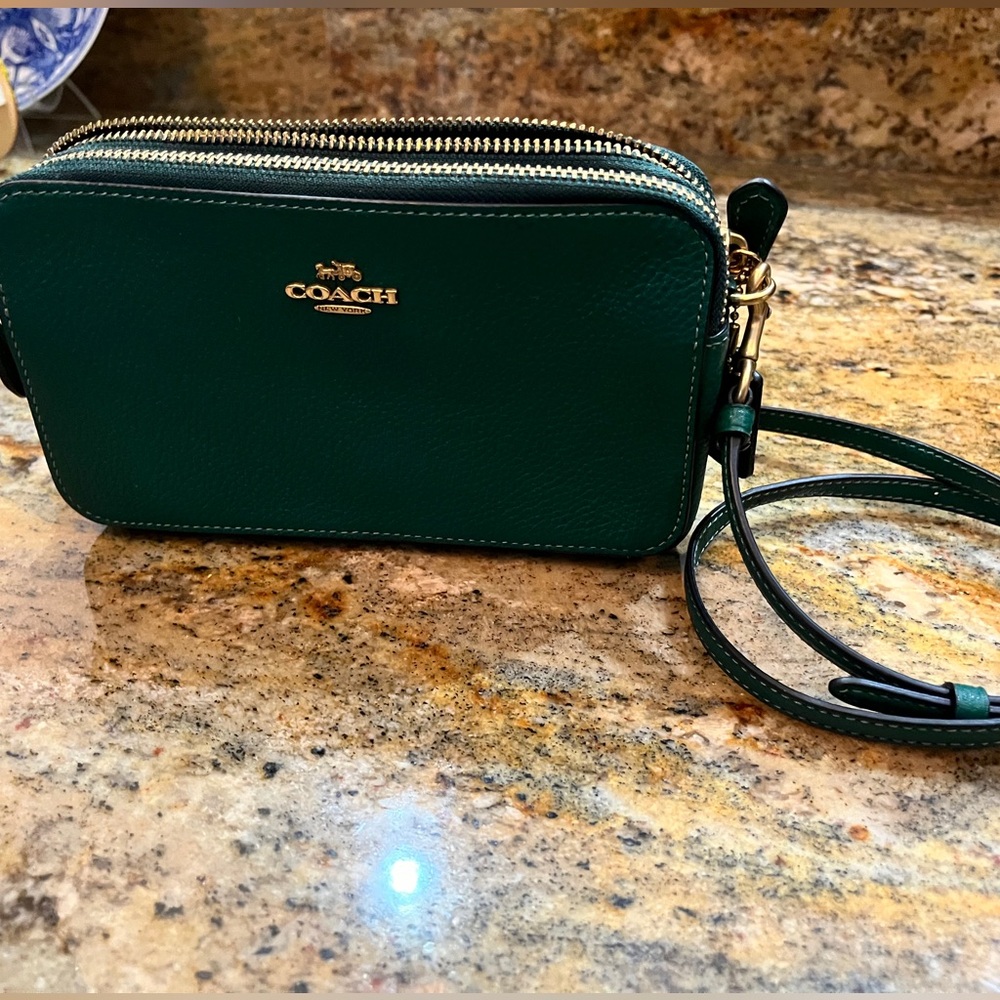 Coach green crossbody NWOT